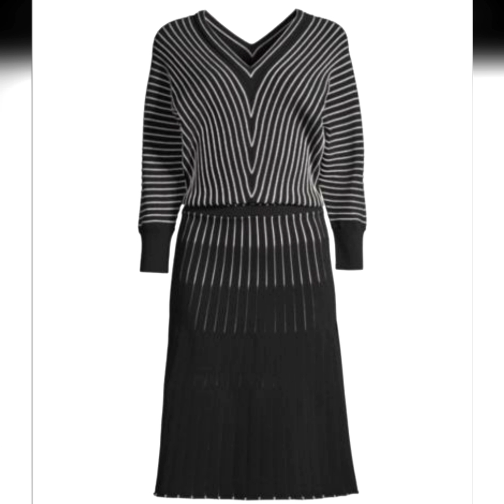 BOSS Two Tone Sweater Dress XS